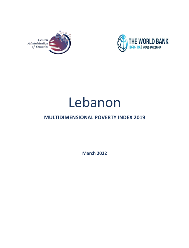 Lebanon Multidimensional Poverty Index 2019 / مؤشر الفقر متعدد الأبعاد في لبنان 2019 